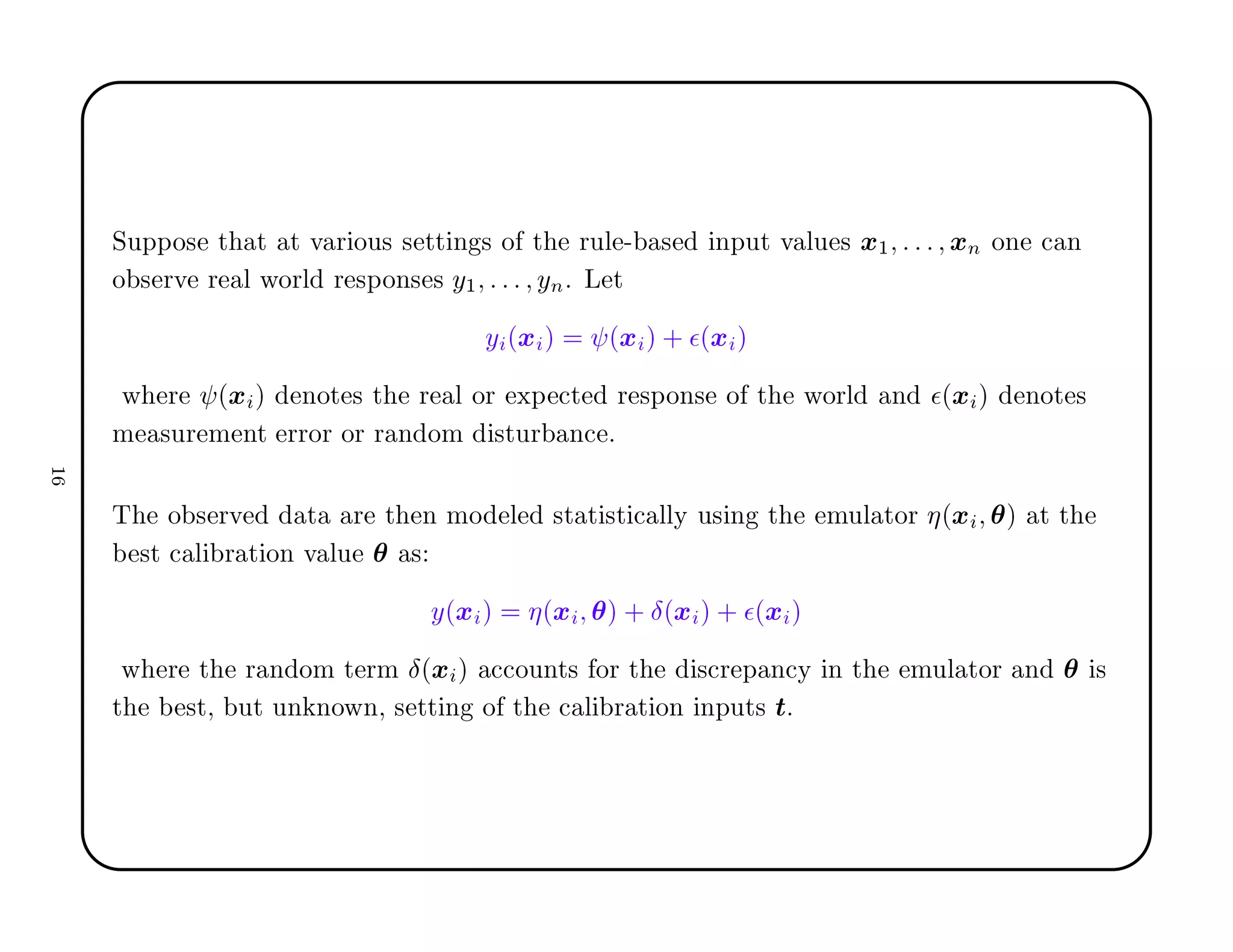 ËÙÔÔÓ× Ø Ø Ø Ú Ö ÓÙ× × ØØ Ò × Ó Ø ÖÙÐ ¹ × ÒÔÙØ Ú ÐÙ × Ü½ ÜÒ ÓÒ 
 Ò
Ó × ÖÚ Ö Ð ÛÓÖÐ Ö ×ÔÓÒ× × Ý½ ÝÒº Ä Ø
Ý ´Ü µ ´Ü µ · ¯´Ü µ
Û Ö ´Ü µ ÒÓØ × Ø Ö Ð ÓÖ ÜÔ 
Ø Ö ×ÔÓÒ× Ó Ø ÛÓÖÐ Ò ¯´Ü µ ÒÓØ ×
Ñ ×ÙÖ Ñ ÒØ ÖÖÓÖ ÓÖ Ö Ò ÓÑ ×ØÙÖ Ò
 º
Ì Ó × ÖÚ Ø Ö Ø Ò ÑÓ Ð ×Ø Ø ×Ø 
 ÐÐÝ Ù× Ò Ø ÑÙÐ ØÓÖ ´Ü µ Ø Ø
×Ø 
 Ð Ö Ø ÓÒ Ú ÐÙ ×
Ý´Ü µ ´Ü µ · Æ´Ü µ · ¯´Ü µ
Û Ö Ø Ö Ò ÓÑ Ø ÖÑ Æ´Ü µ 

ÓÙÒØ× ÓÖ Ø ×
Ö Ô Ò
Ý Ò Ø ÑÙÐ ØÓÖ Ò ×
Ø ×Ø¸ ÙØ ÙÒ ÒÓÛÒ¸ × ØØ Ò Ó Ø 
 Ð Ö Ø ÓÒ ÒÔÙØ× Øº
½
 