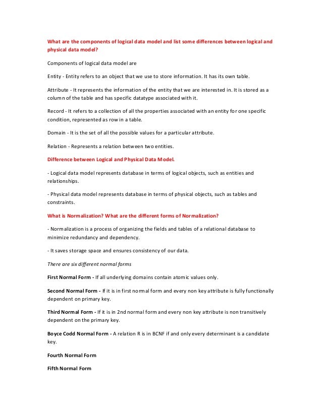database administrator interview questions