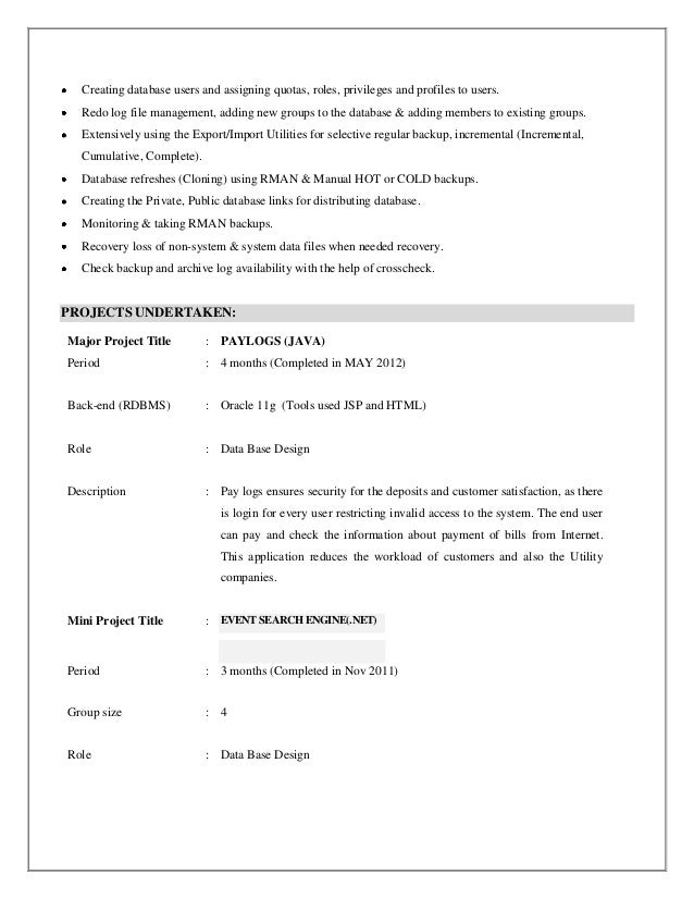 Dba Resume sql server dba resumes 2 Dba Resume sample resume for sql server dba resume references page hyzo sql server 2