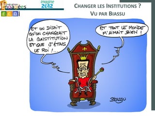 CHANGER LES INSTITUTIONS ?
     VU PAR BIASSU
 