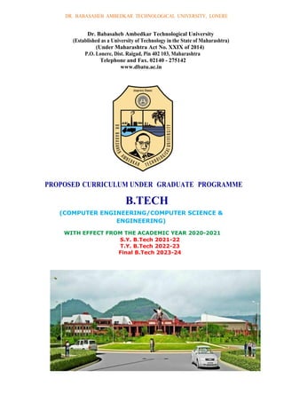 Dbatu syllabus basic human rights of SY computer science & engineering ...