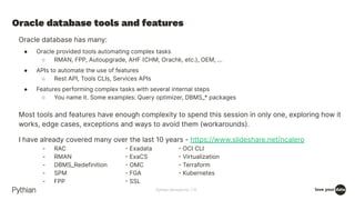 Database automation guide - Oracle Community Tour LATAM 2023 | PDF