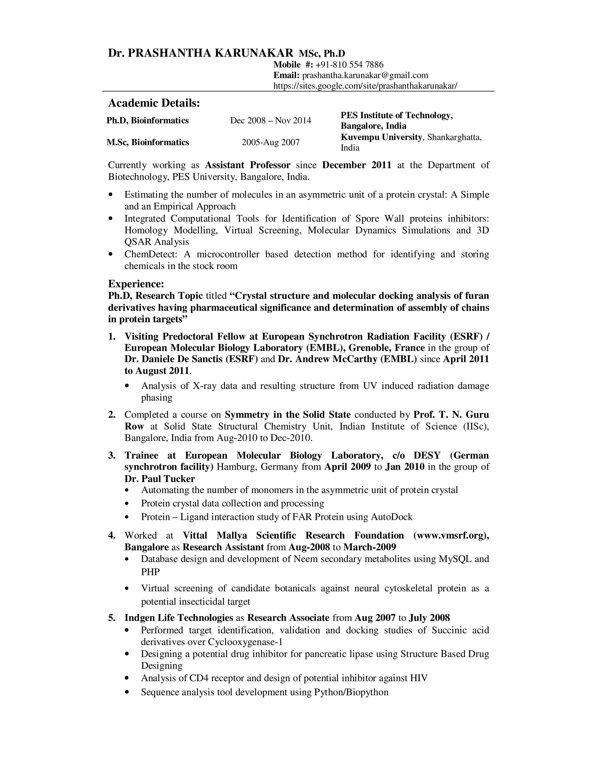 Resume PDF Chemistry Science Resume pdf chemistry science