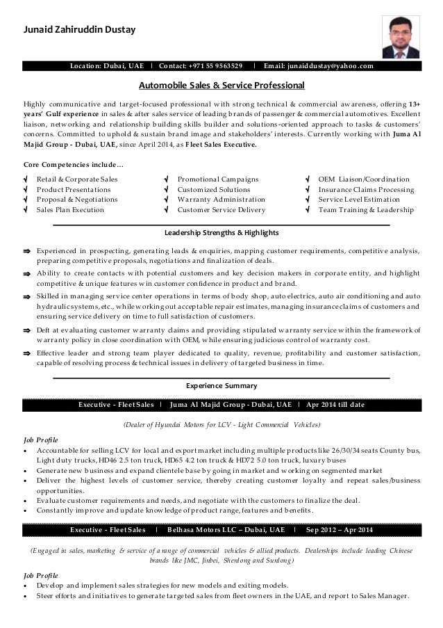 Resume and sales and hp money