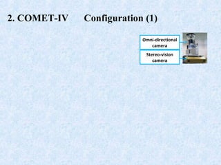 2. COMET-IV 　 Configuration (1)
Omni-directional
camera
Stereo-vision
camera
 