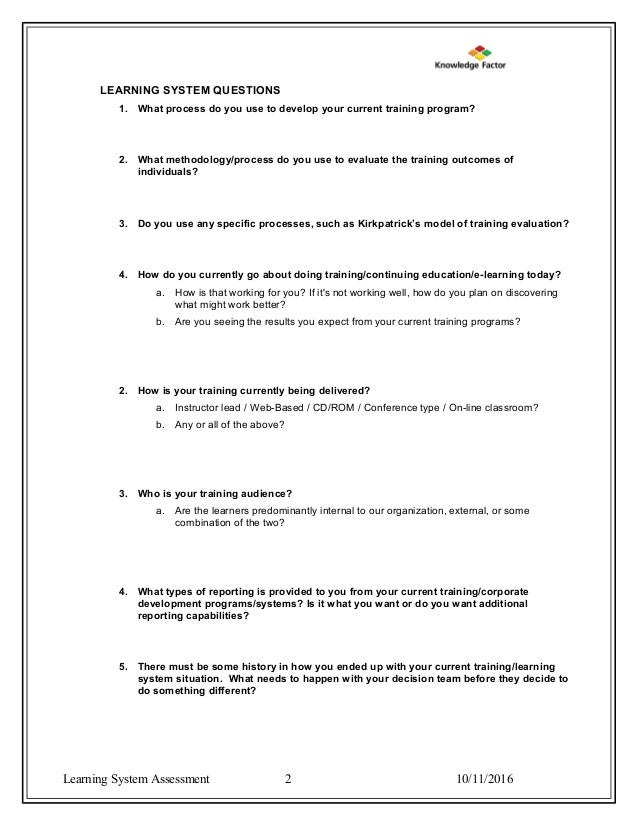 Qualifying Questions