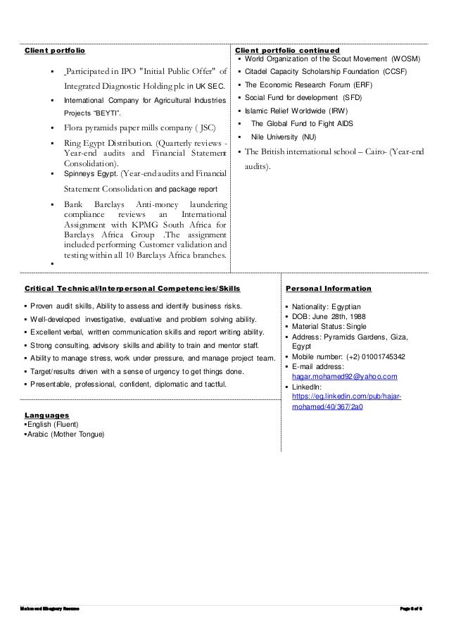 Resume Hajar Mohamed CIA - Resume Hajar Mohamed Cia 3 638 