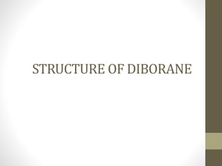 STRUCTURE OF DIBORANE
 