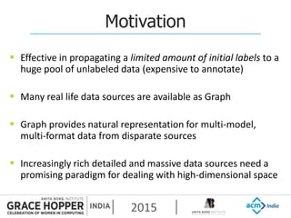Graph based Semi Supervised Learning V1 | PPTX