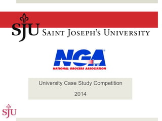 University Case Study Competition
2014
 
