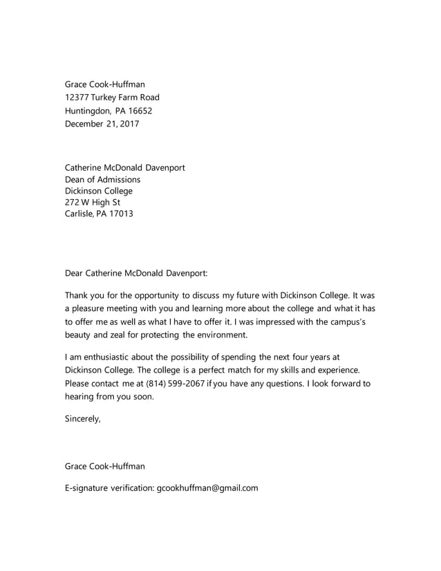 Resume Thank You Letter PDF - Resume Thank You Letter 1 638 