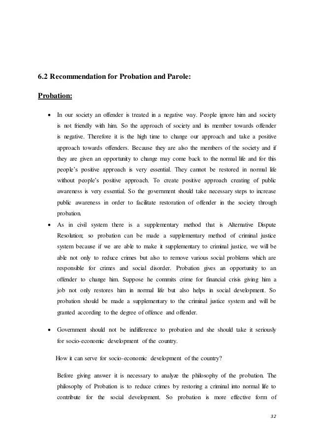 Questions about probation and parole picture