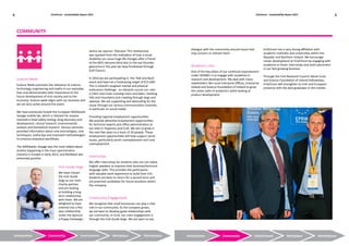 EireChrom - Sustainability Report 2015 EireChrom - Sustainability Report 2015
Introduction Community Environment Workplace MarketplaceIntroduction Community Environment Workplace Marketplace
4 5
Science Week
Science Week promotes the relevance of science,
technology, engineering and maths in our everyday
lives and demonstrates their importance to the
future development of Irish society and to the
economy. Science week aligns with our business and
we are very active around this event.
We have previously hosted the European MASStastic
Voyage mobile lab, which is relevant for anyone
involved in food safety testing, drug discovery and
development, clinical research, environmental
analysis and biomedical research. Various seminars
provided information about new technologies, new
techniques, useful tips and improved methodologies
to enhance analytical workflows.
The MASStastic Voyage was the most talked-about
activity happening in the mass spectrometry
industry in Europe in early 2013, and feedback was
extremely positive.
Irish Guide Dogs
We have chosen
the Irish Guide
Dogs as our main
charity partner,
and are looking
at building a long
term relationship
with them. We are
delighted to have
entered into a five
year relationship
under the Sponsor
a Puppy Campaign,
where we sponsor ‘Olympia’ This relationship
was sparked from the realisation of how a visual
disability can cause huge life changes after a friend
of the MD’s became blind due to the eye disorder,
glaucoma.In the past we have fundraised through
Golf Classics.
In 2016 we are participating in the ‘Hell and Back’
event and have set a fundraising target of €15,000.
This is Ireland’s toughest mental and physical
endurance challenge - an obstacle course run, over
a 15km trail route crossing rivers and lakes, climbing
hills and mountains and crawling through bogs and
swamps. We are supporting and advocating for the
cause through our various communication channels,
in particular on social media.
Providing regional employment opportunities
We provide attractive employment opportunities
for technical experts and office administrators at
our sites in Tipperary and Cork. We aim to grow in
the next few years to a team of 20 people. These
employment opportunities will help support social
issues, particularly youth unemployment and rural
unemployment.
Internships
We offer internships for students who are not native
English speakers to improve their business/technical
language skills. This provides the participants
with valuable work experience to build their CVs.
Students are keen to return for a second term and
are potential candidates for future positions within
the company.
Community Engagement
We recognise that small businesses can play a vital
role in our community. As the company grows,
we are keen to develop good relationships with
our community. In Cork, our main engagement is
through the Irish Guide Dogs. We are open to any
dialogue with the community around issues that
may concern or interest them.
Academic Links
One of the key pillars of our continual improvement
under ISO9001 is to engage with academia in
research and development. We deal with many
stakeholders like Local Enterprise Offices, Enterprise
Ireland and Science Foundation of Ireland to grow
the career path of academics while looking at
product development.
EireChrom has a very strong affiliation with
academic institutes and universities within the
Republic and Northern Ireland. We encourage
career development at EireChrom by engaging with
academia to foster internships and work placement
in our fast-growing business.
Through the Irish Research Council; Marie Curie
and Science Foundation of Ireland Fellowships,
EireChrom will strengthen its Irish and European
presence with the best graduates in the market.
COMMUNITY
 