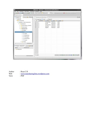 Author : Resa C.R
Web : www.marisharingilmu.wordpress.com
Versi : PDF
 