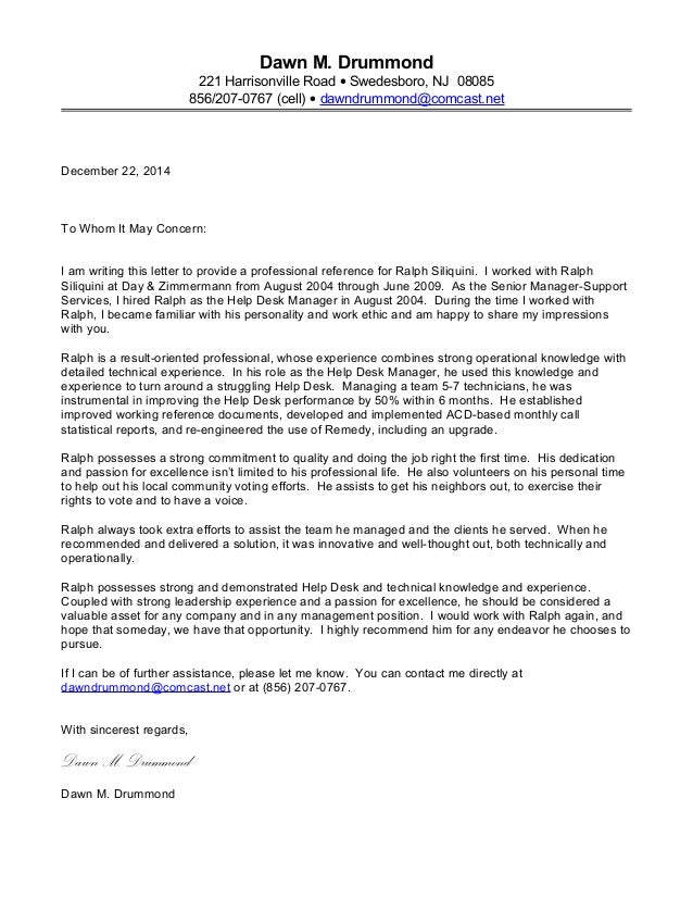 Letter Of Recommendation 3