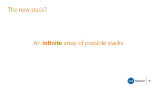 The new stack?
10
An infinite array of possible stacks.
 