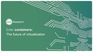 Enter containers:
The future of virtualization
 