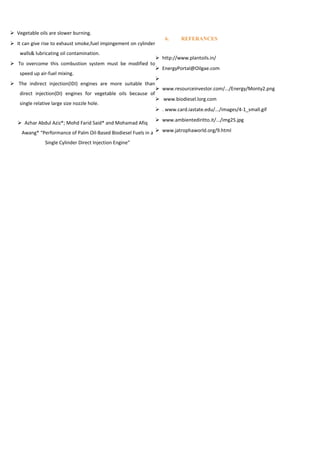 G.akhil vegetable oils working on ic engines | PDF