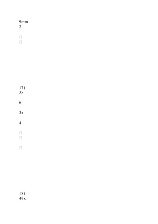 9mm
2
17)
3x
6
3x
4
18)
49x
 