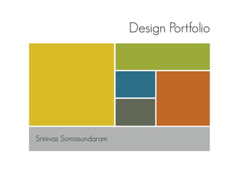 Design Portfolio
Srinivas Somasundaram
 