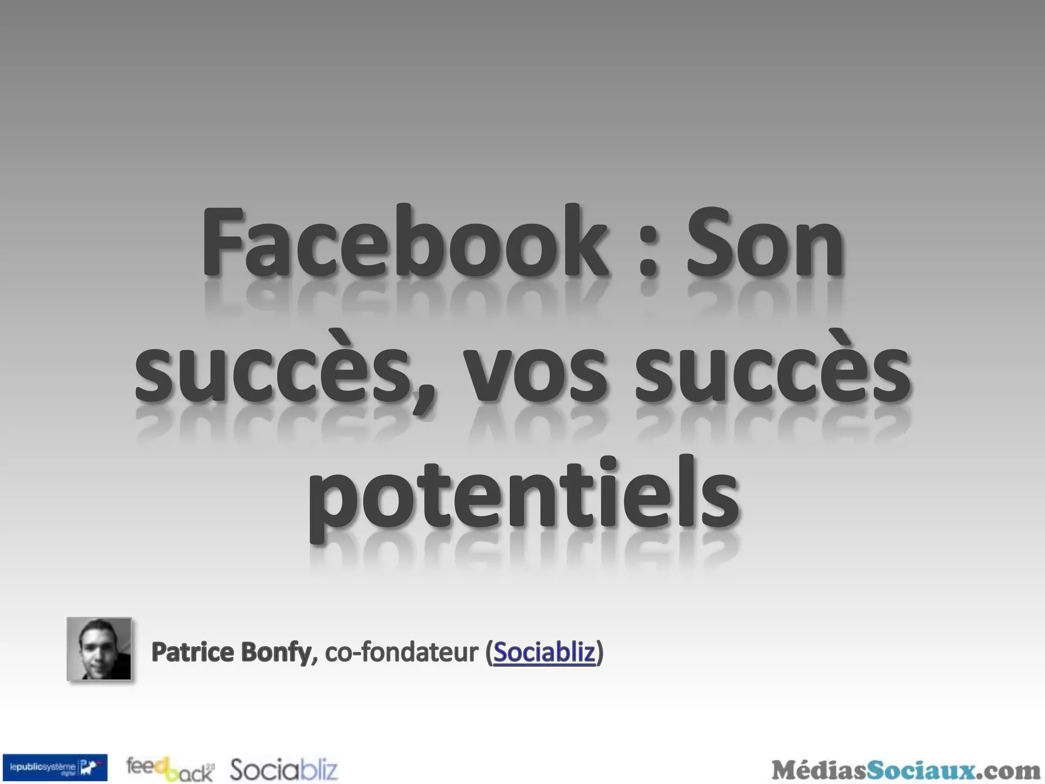 Digital Breakfast 2009 : Facebook, la bible