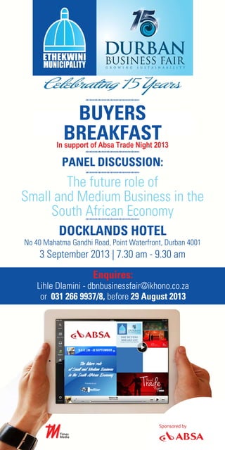 Dbf buyers breakfast invitation