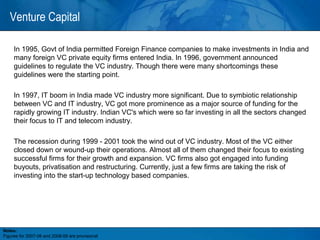 Private Equity and Venture Capital in India