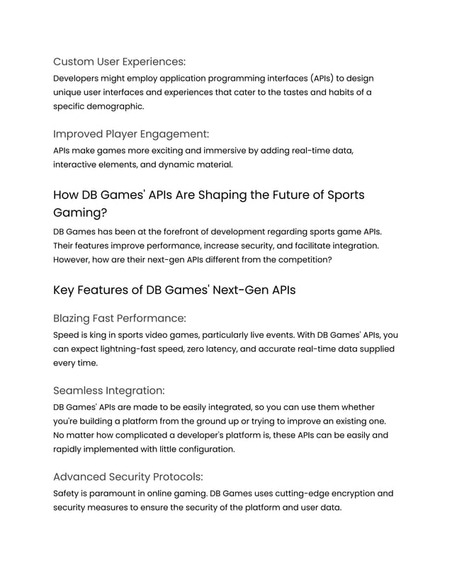 DB Games _ Advance Sports Gaming with Next-Gen APIS in Asia .docx