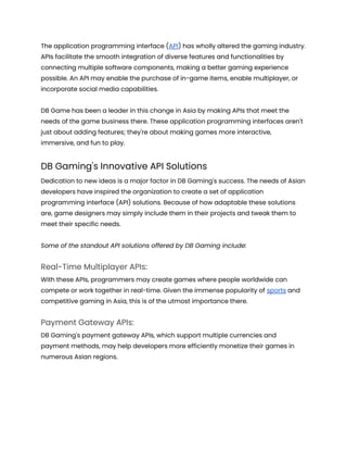 DB Gaming _ Setting New Benchmarks in Asia’s API Gaming 2024.docx