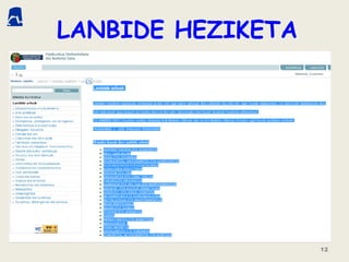 12
LANBIDE HEZIKETA
 