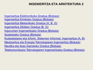 INGENIERITZA ETA ARKITEKTURA 2
 