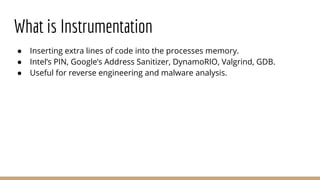 Dynamic Binary Instrumentation | PPT