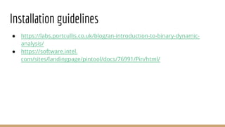Dynamic Binary Instrumentation | PPT
