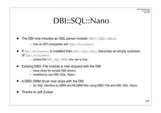 Dbi Advanced Talk 200708