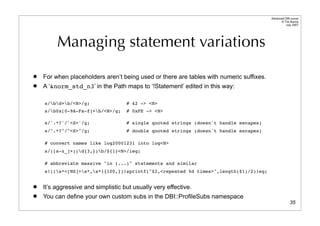 Dbi Advanced Talk 200708