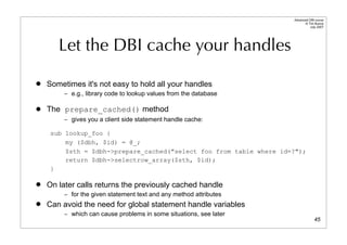 Dbi Advanced Talk 200708