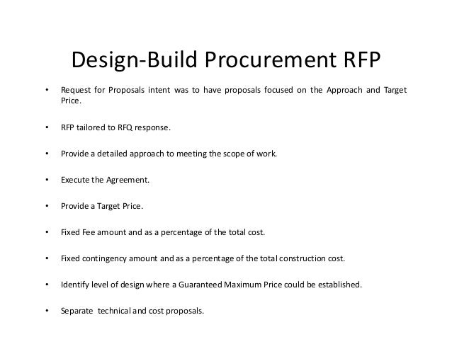 Vdot Design Build Rfp Vdot Design Build Rfp