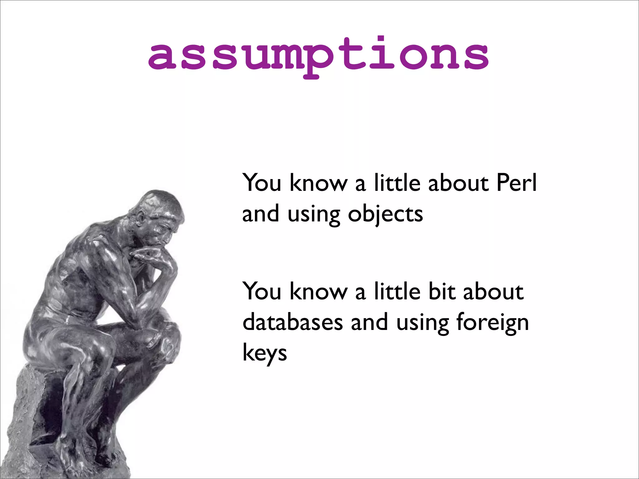 DBIx::Class beginners