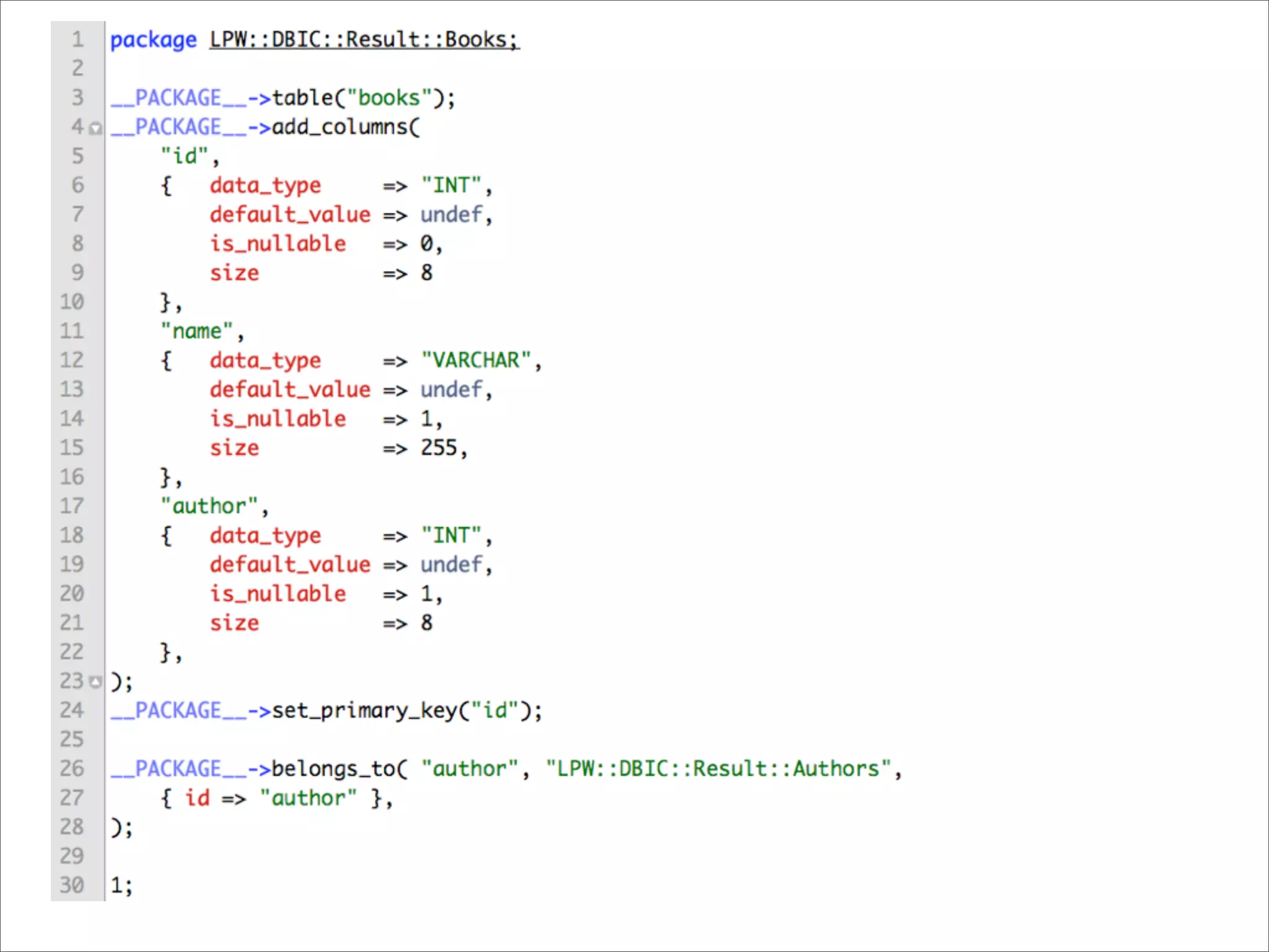 DBIx::Class beginners