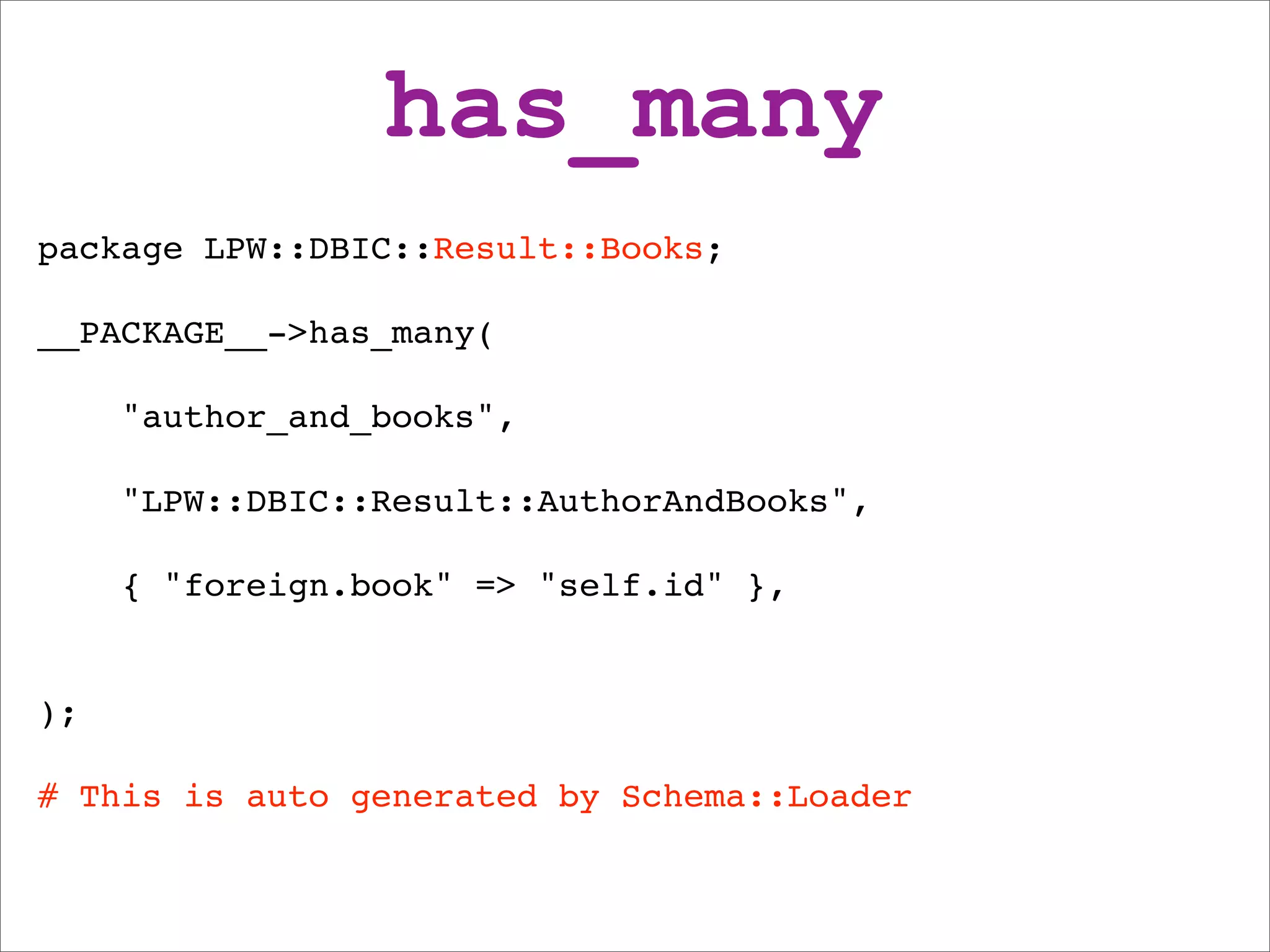 DBIx::Class beginners