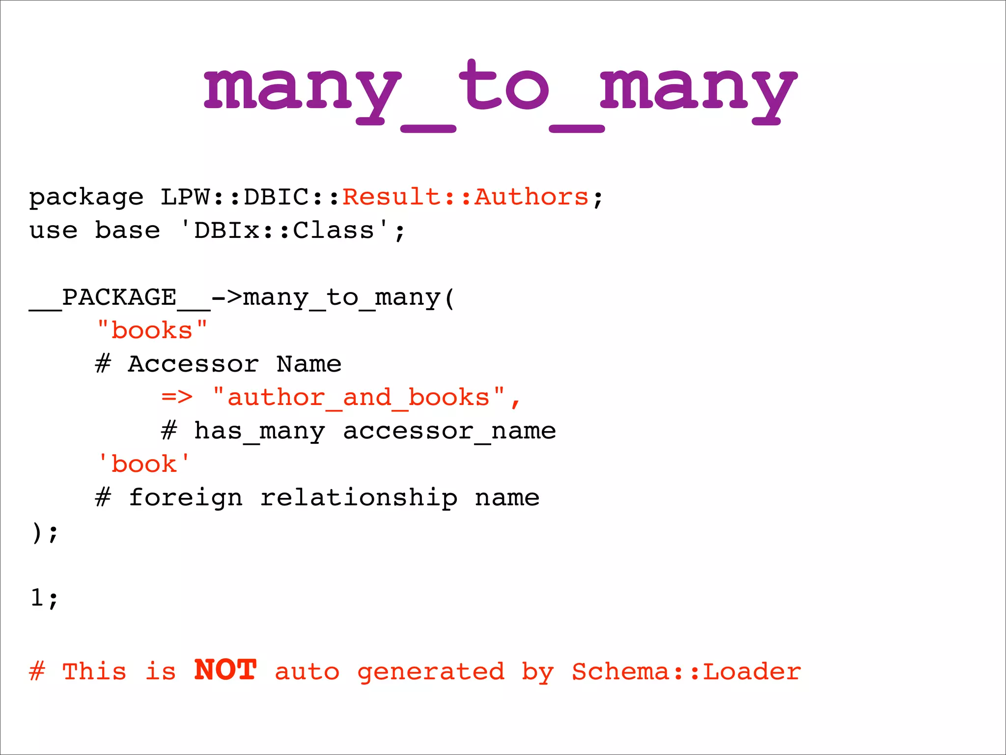 DBIx::Class beginners