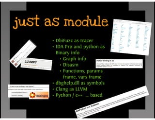 DbiFuzz framework #ZeroNights E.0x03 slides