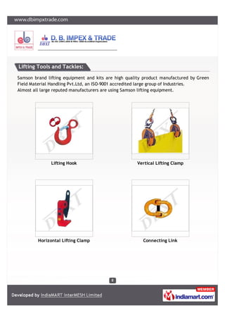 D.B. IMPEX & TRADE
17, VIDYASAGAR ROAD, RABINDRANAGAR, DUM DUM CANTONMENT, KOLKATA – 700065
E-mail – dbit0235@gmail.com, Ph – 033 2566 0235, Website – www.dbimpxtrade.com
NSIC CERTIFICATE MSME CERTIFICATE
IEDRA CERTIFICATE
 