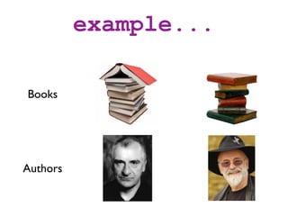 example...

Books




Authors
 