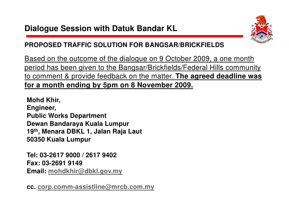 DBKL Brickfield Road Disbursement