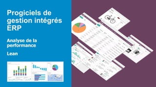 Progiciels de
gestion intégrés
ERP
Analyse de la
performance
Lean
 