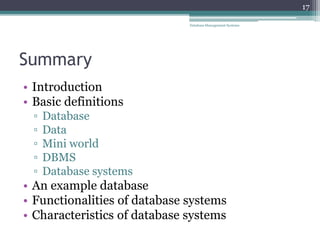 Data base chapter 1 | the complete note of database | PPTX