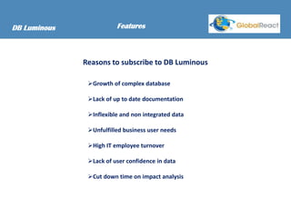 DB Luminous... Know Your Data | PPTX