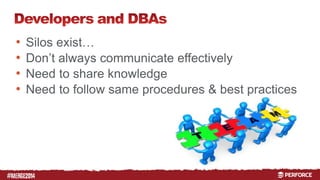 # 
• Silos exist… 
• Don’t always communicate effectively 
• Need to share knowledge 
• Need to follow same procedures & best practices 
 