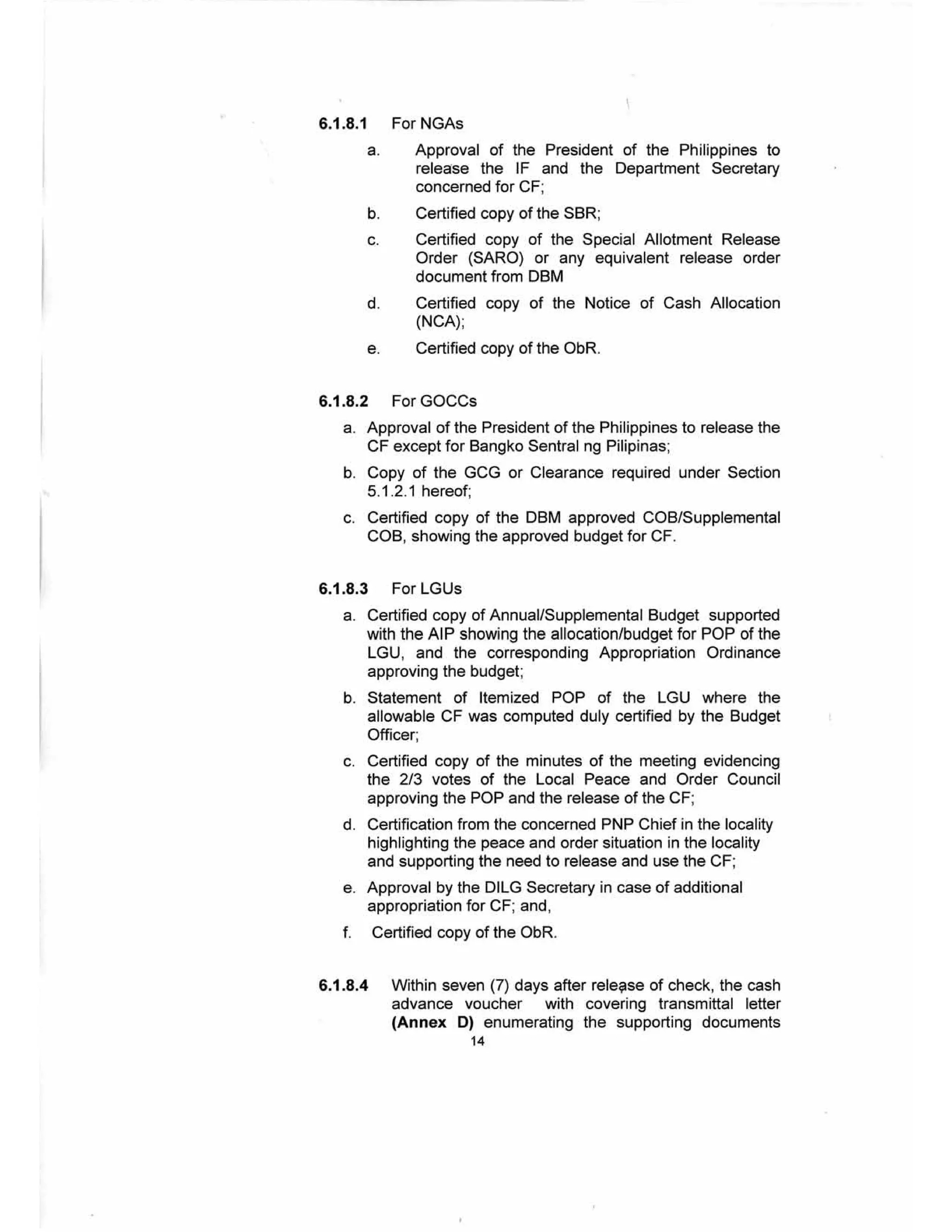 GUIDELINES ON THE ENTITLEMENT, RELEASE, USE, REPORTING AND AUDIT OF CONFIDENTIAL AND/OR INTELLIGENCE FUNDS